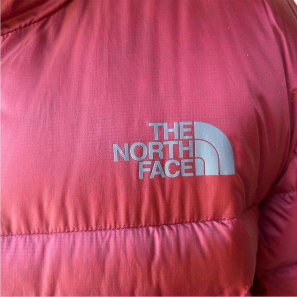 THE NORTH FACE Mens 800 Pro Jacket Large Red Burgundy Goose Down Pertex Quantum - Picture 3 of 9